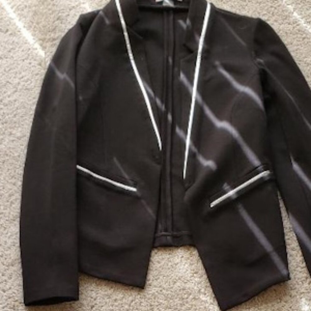 Tart Black Jacket with Golden Trim